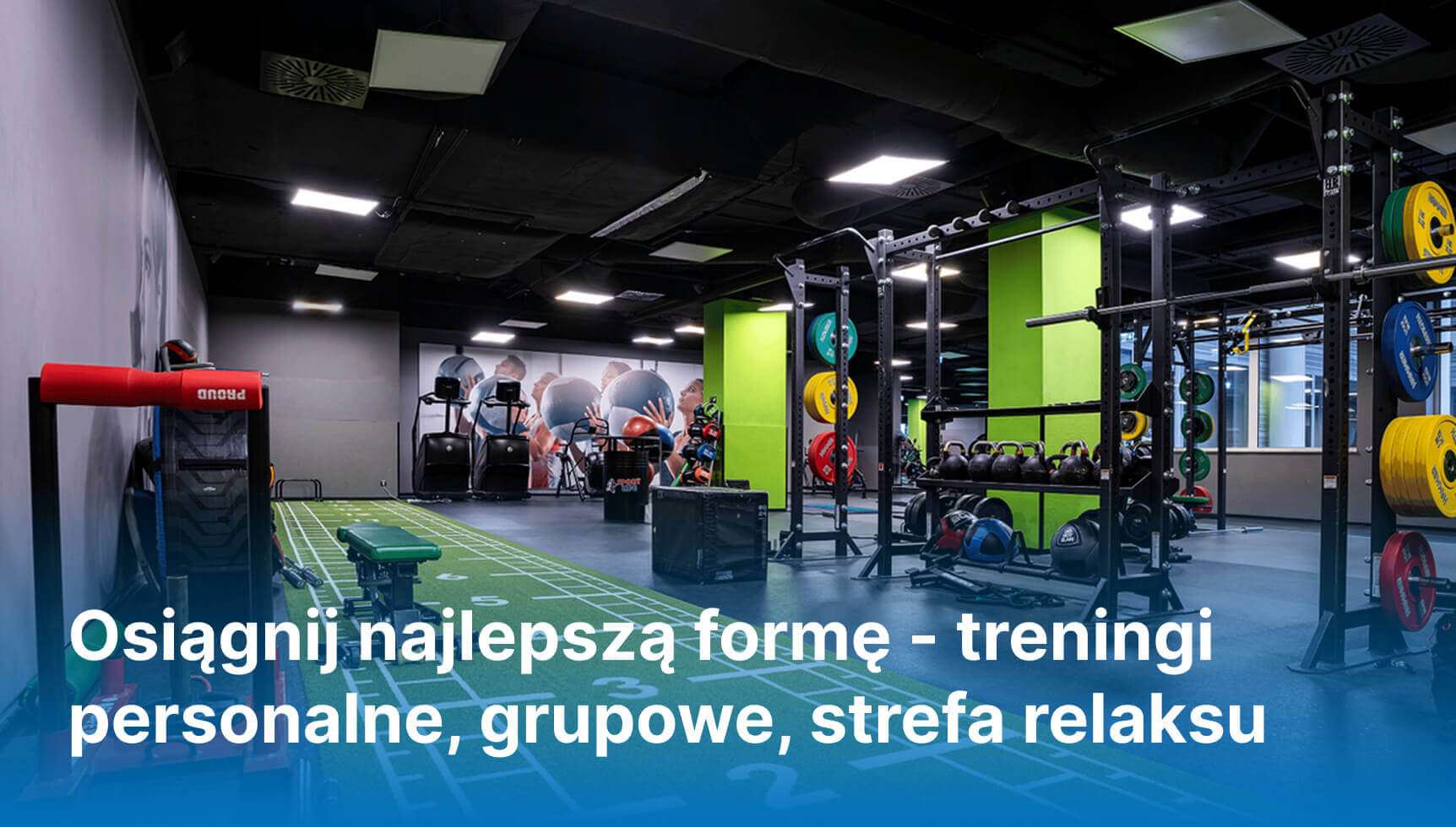 Osiągnij najlepszą formę - treningi personalne, grupowe, strefa relaksu