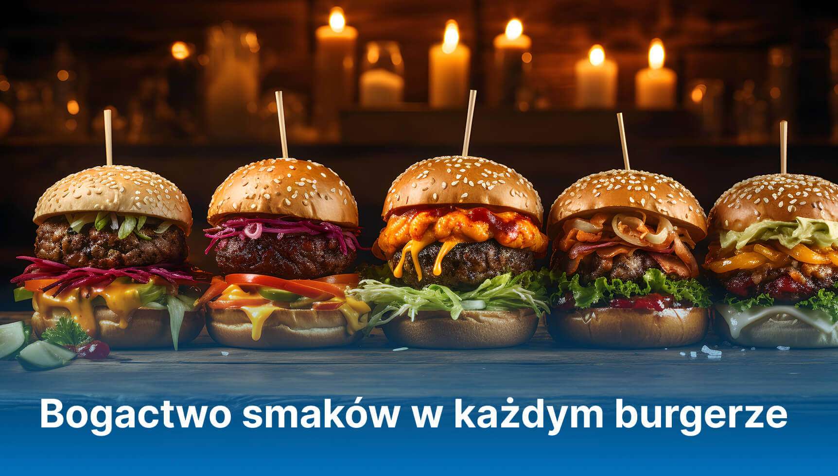 Bogactwo smaków w każdym burgerze